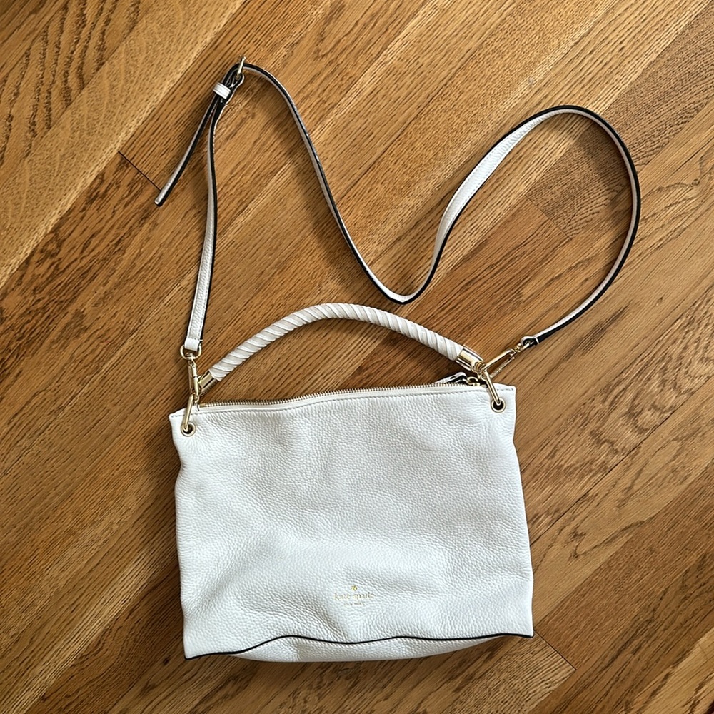 Kate Spade White crossbody and shoulder bag with removable straps